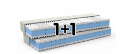 AKCE 1+1: ELITA moderní pěnové matrace (2 ks) 100 x 200 cm